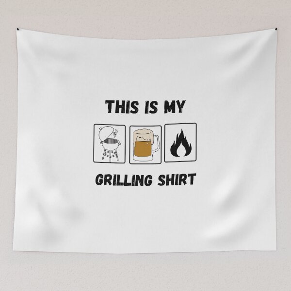Item preview, My Grilling Shirt Vintage BBQ or Smoking Meat T-Shirt designed and sold by 77ART.