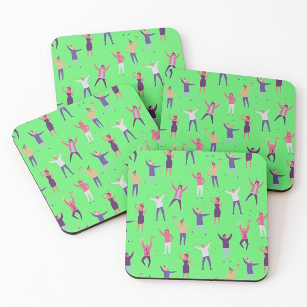 Item preview, Party Time Pattern on Green designed and sold by Rozlar.
