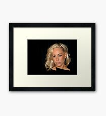 Blond Woman Framed Print