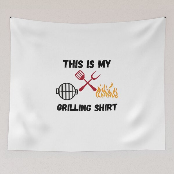 Item preview,  My Grilling Shirt Vintage BBQ or Smoking Meat T-Shirt designed and sold by 77ART.