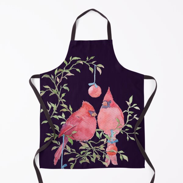 Item preview, Christmas Red Bird Cardinal | Watercolor Hand Paint designed and sold by Leiratorii.