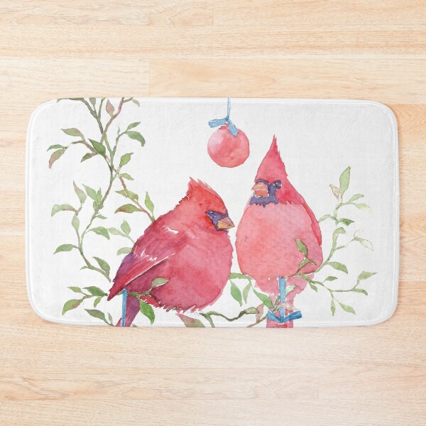 Item preview, Christmas Red Bird Cardinal | Watercolor Hand Paint designed and sold by Leiratorii.