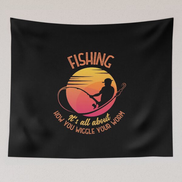 Item preview, Fishing - It’s all about how you wiggle your worm! designed and sold by HROC.