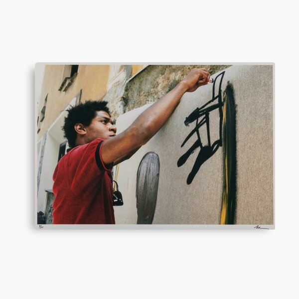 Jean-Michel Au Travail || Photographie d'époque de 1983 Impression sur toile