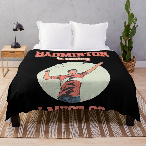 Item preview, Badminton Is Calling And I Must Go Funny Tee designed and sold by Hema Thilakaratne.
