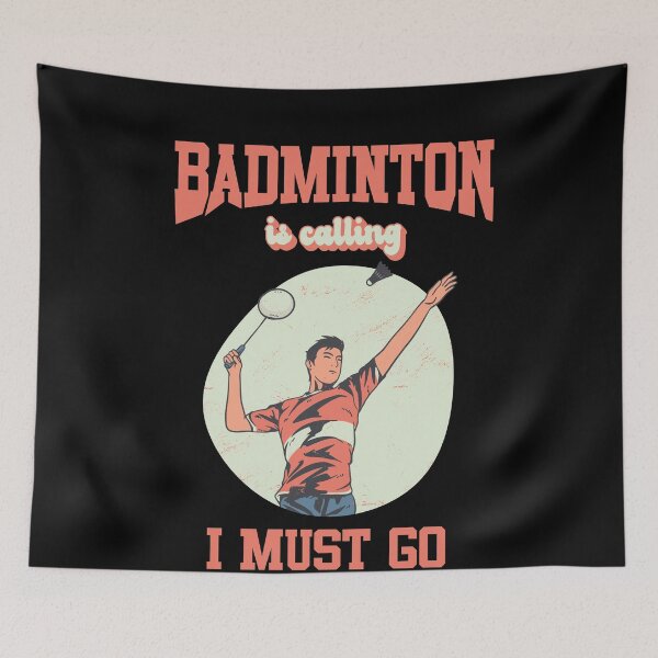 Item preview, Badminton Is Calling And I Must Go Funny Tee designed and sold by Hema Thilakaratne.