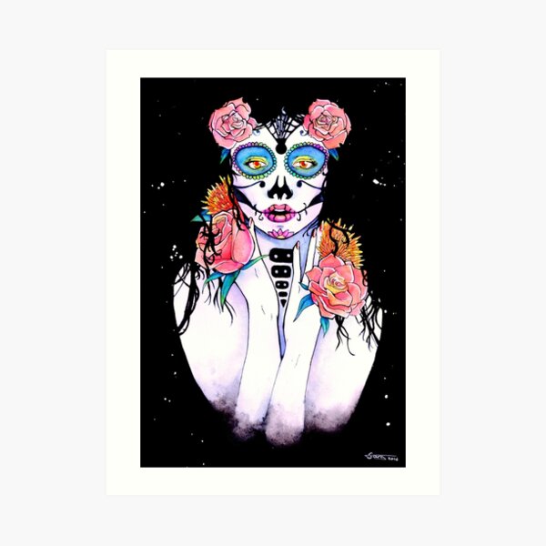 La Catrina Kunstdruck