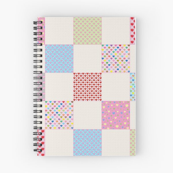 Item preview, Colorful hearts quilt pattern designed and sold by perlphoto.