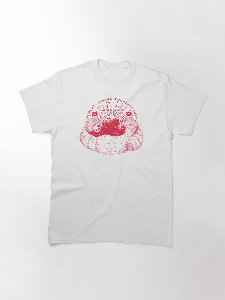 Thumbnail 3 von 7, Classic T-Shirt, Roter Panda-Kampf designt und verkauft von andbloom.