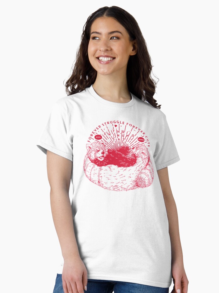 Thumbnail 2 von 7, Classic T-Shirt, Roter Panda-Kampf designt und verkauft von andbloom.