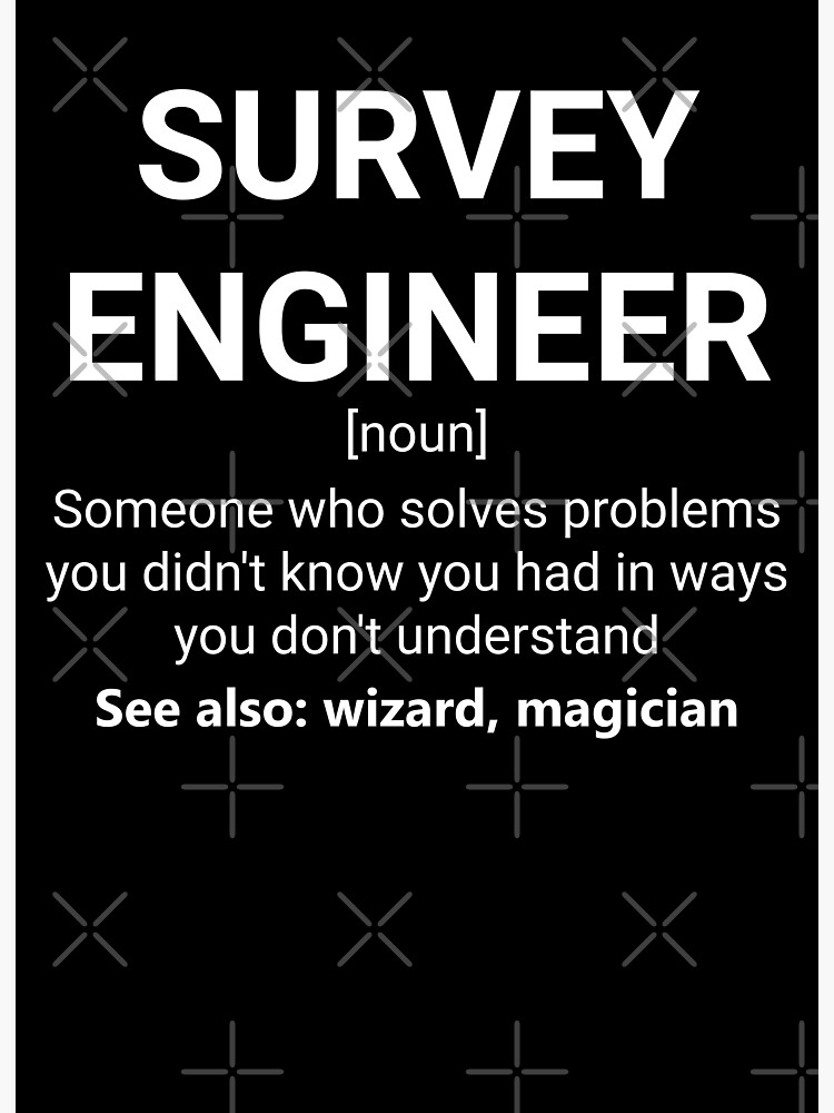 survey-engineer-definition-noun-poster-by-stemcareers-redbubble