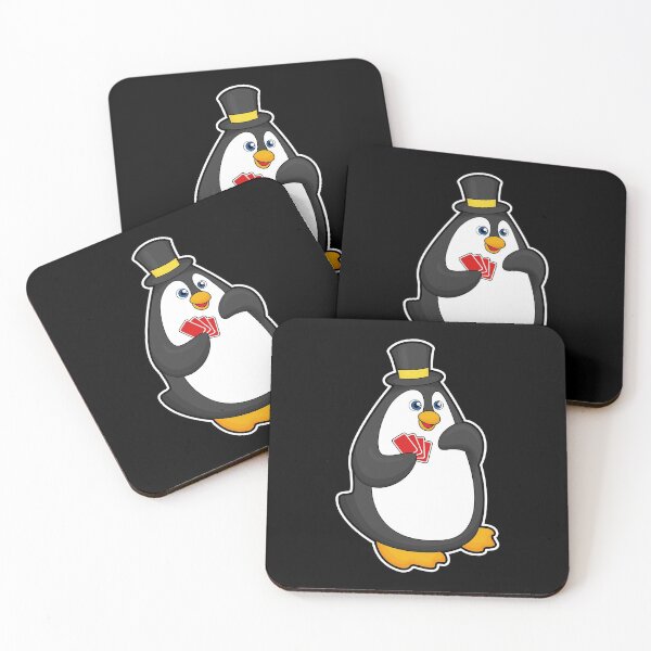 Item preview, Penguin with Hat at Poker with Poker cards designed and sold by Snabdesign84.