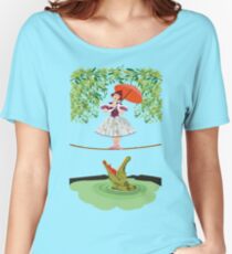 Cute halloween The crocodile girl Deadly circus Women's Relaxed Fit T-Shirt