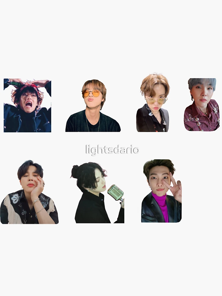 bts stickers pack Sticker for Sale by lightsdario