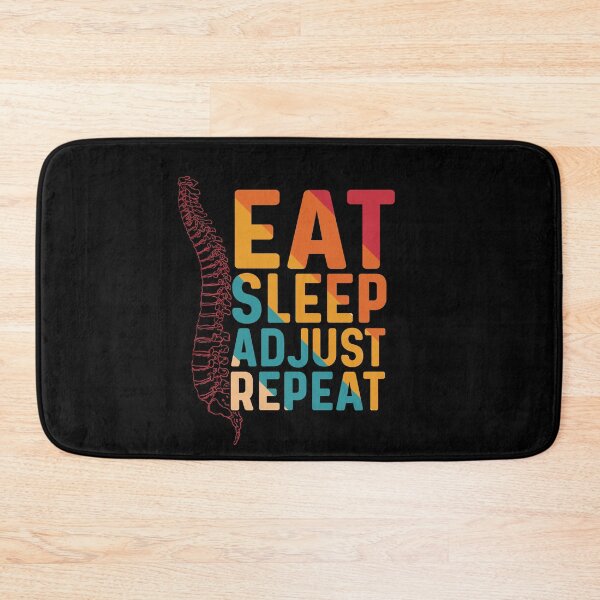 Item preview, Eat sleep adjust repeat funny chiropractic gift for man and woman  designed and sold by patroart.
