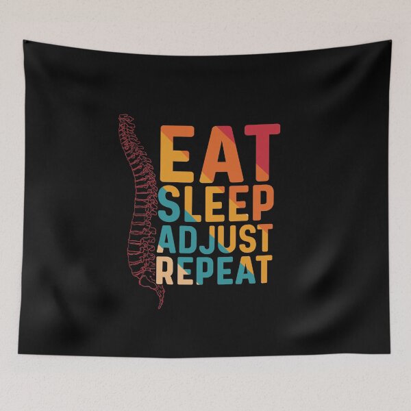 Item preview, Eat sleep adjust repeat funny chiropractic gift for man and woman  designed and sold by patroart.