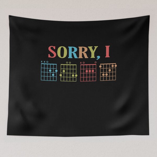 Item preview, Sorry I-DGAF Funny Hidden Message Guitar Chords For Lover  designed and sold by glynismalcolm.