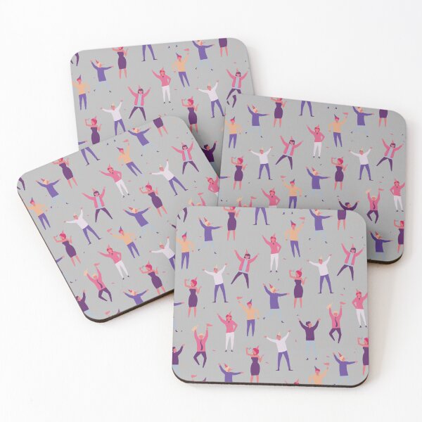 Item preview, Party Time Pattern on grey designed and sold by Rozlar.