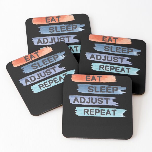 Item preview,  Eat sleep adjust repeat funny chiropractic gift for man and woman  designed and sold by patroart.