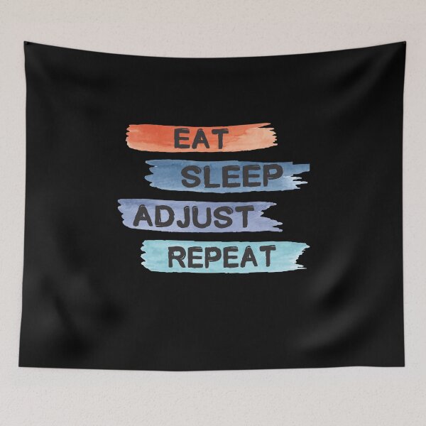 Item preview,  Eat sleep adjust repeat funny chiropractic gift for man and woman  designed and sold by patroart.