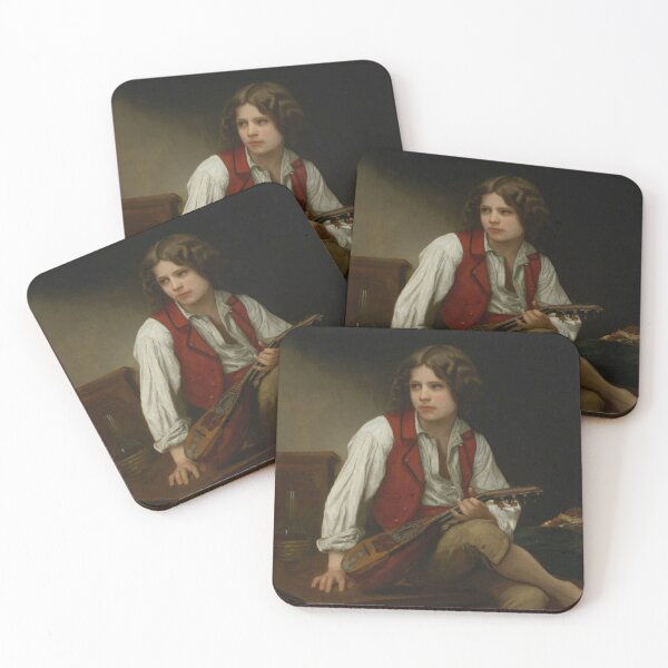 Item preview, william adolphe bouguereau - Italian with mandolin designed and sold by Vivanne-art.