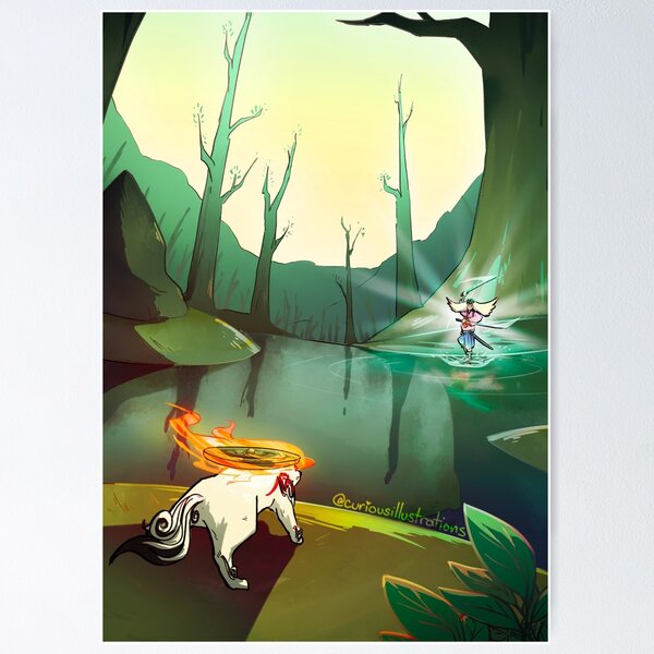 Okami Hd Console Video Games Wall Art Home Decor - POSTER 20x30