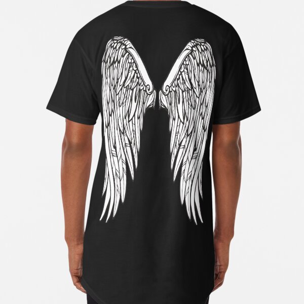 Man's Angel Wings T-shirt Design - Manifest Will