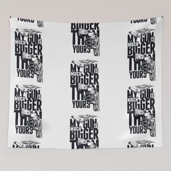 Item preview, My Gun Is Much Bigger Than Yours Funny T-Shirt designed and sold by Magic-Offers.