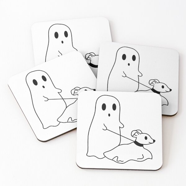 Item preview, ghost walking ghost dog designed and sold by anyapitchie.