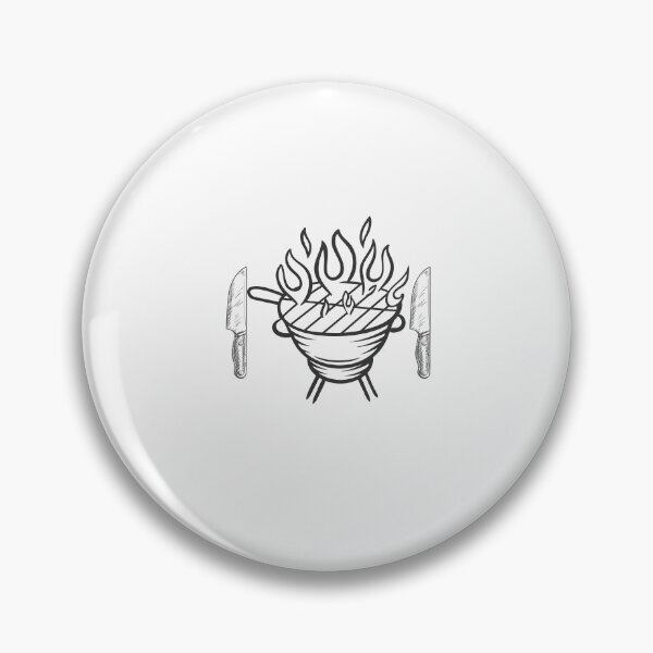 Item preview, Funny BBQ Vintage Flame Grilling Or Smoking Meat T-Shirt designed and sold by 77ART.
