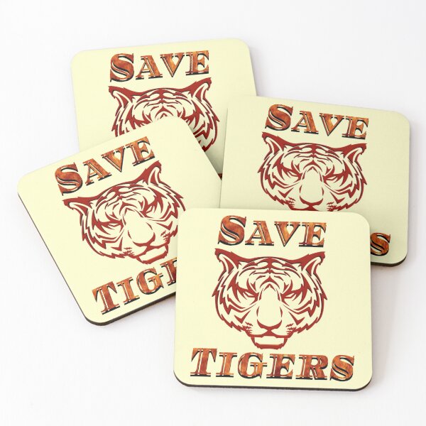 Item preview, Attractive Save Tiger Text Art Design designed and sold by Zareen Sayyed.