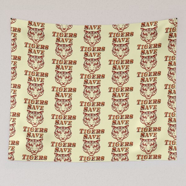 Item preview, Attractive Save Tiger Text Art Design designed and sold by Zareen Sayyed.