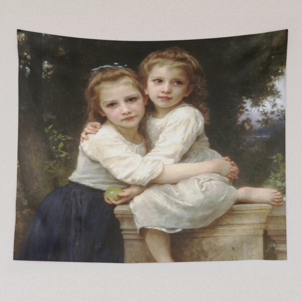 Item preview, william adolphe bouguereau - Two Sisters designed and sold by Vivanne-art.
