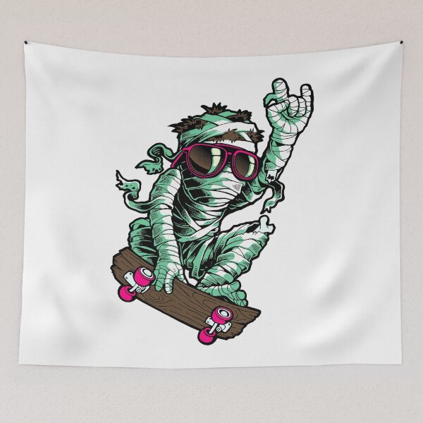 Item preview, Mummy On A Skateboard designed and sold by Vector Scout Lab.