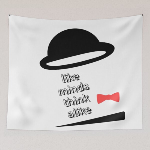 Item preview, Like Minds Think Alike designed and sold by ZubiyaArt.
