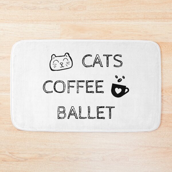 Item preview, Cats. Coffee. Ballet designed and sold by TheGreenGoat.