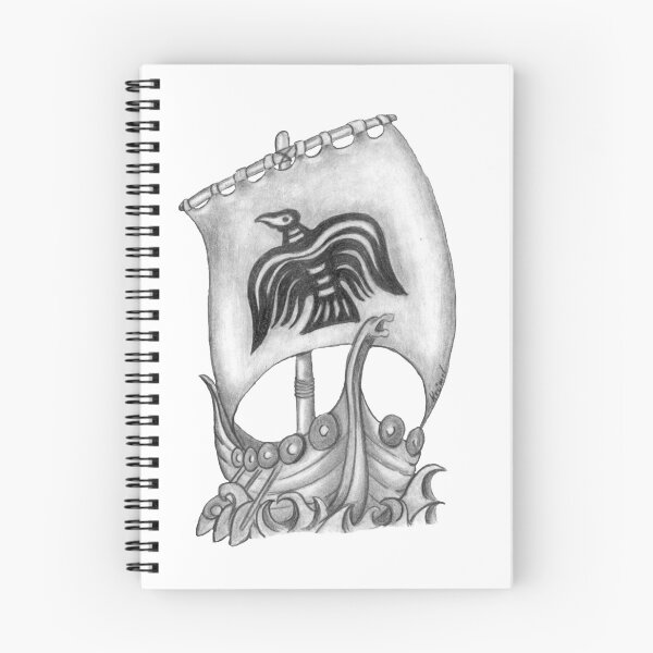 Item preview, Viking ship pencil designed and sold by KrümelsKünstlerEcke.