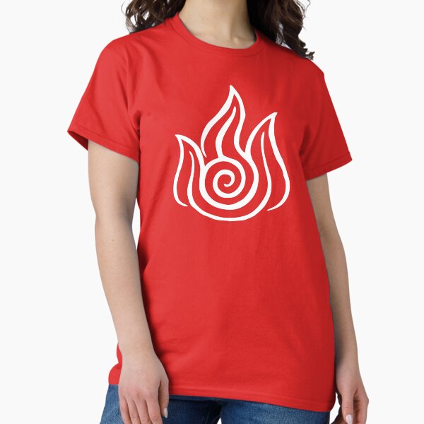 Item preview, Firebending Symbol (white) designed and sold by hopperograss.