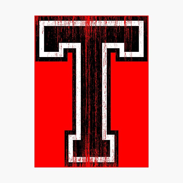 Big Varsity Letter T Photographic Print For Sale By Adamcampen