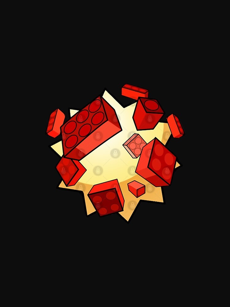 Thumbnail 5 of 5, A-Line Dress, Exploding Bricks designed and sold by JordanDawsonk.