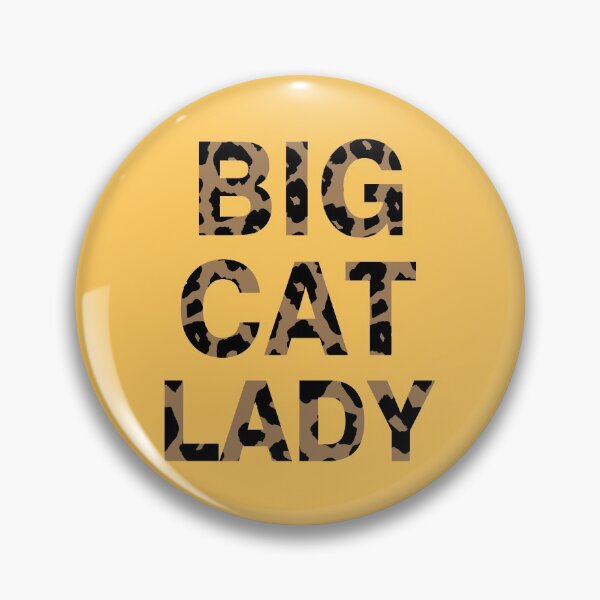 Item preview, BIG CAT LADY Leopard Print Text  designed and sold by KingdomArt101.