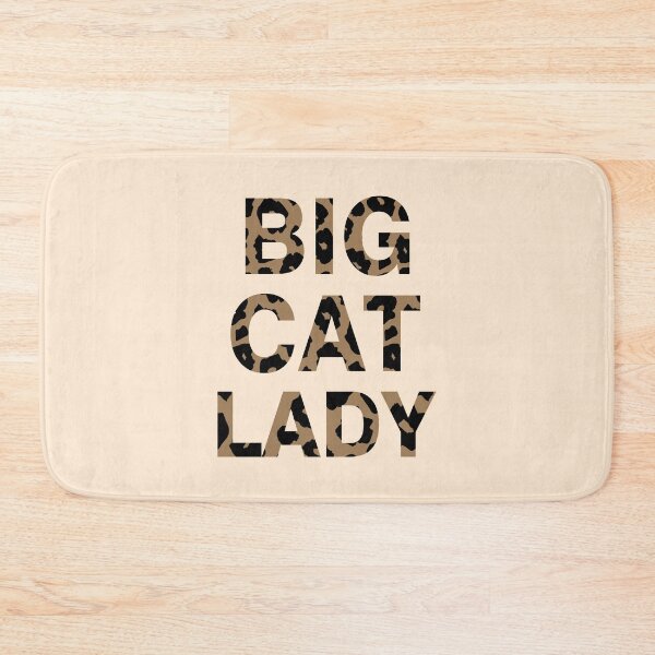 Item preview, BIG CAT LADY Leopard Print Text  designed and sold by KingdomArt101.