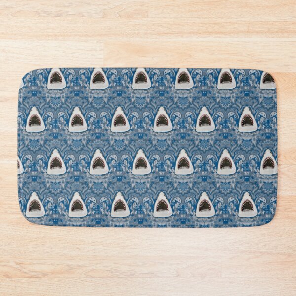 Item preview, Shark attack damask designed and sold by cityette.