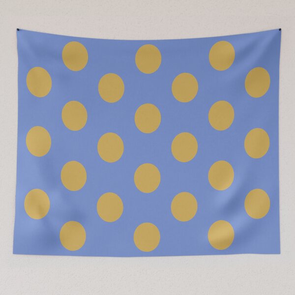 Item preview, LUNARES GRANDES ORO y AZUL DANUBIO designed and sold by RachelMacht.