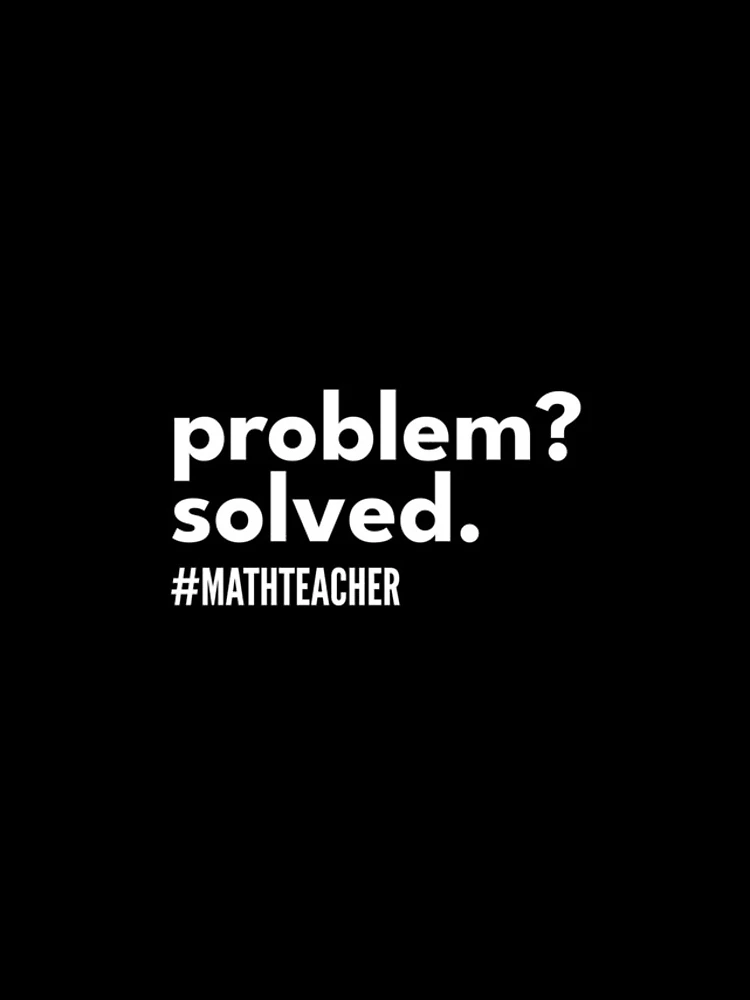 Thumbnail 4 of 4, iPhone Case, Problem Solver Math Theacher - Problem? Solved. designed and sold by dibeja.