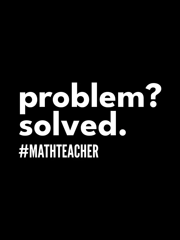 Thumbnail 3 of 3, Scarf, Problem Solver Math Theacher - Problem? Solved. designed and sold by dibeja.