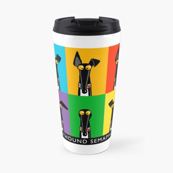 Greyhound Semaphore with title Classic Travel Mug