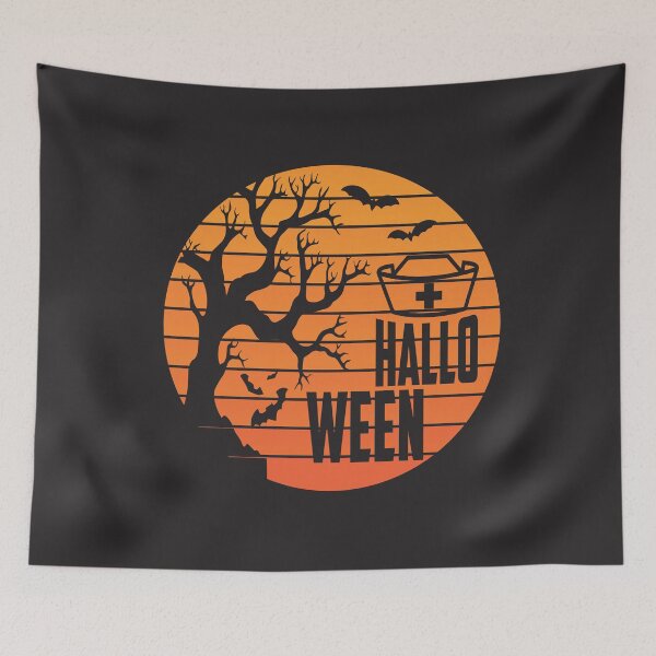 Item preview, Halloween retro scary funny design for nurses & doctors hallo ween designed and sold by Decconer.