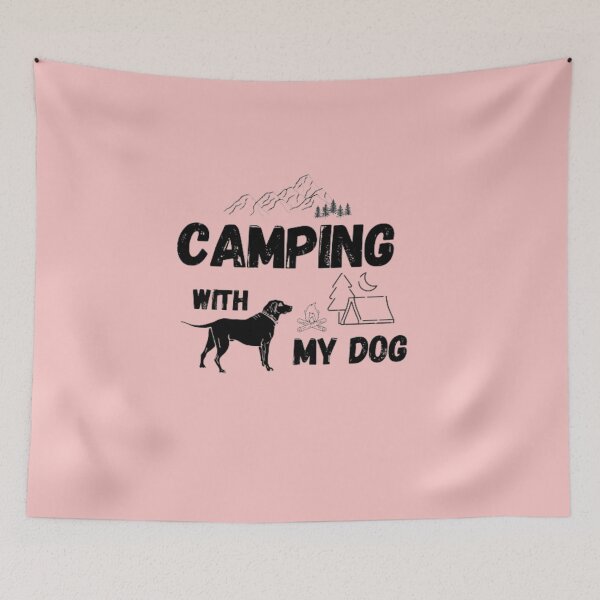 Item preview, Camping with my dog designed and sold by Zikassabi.