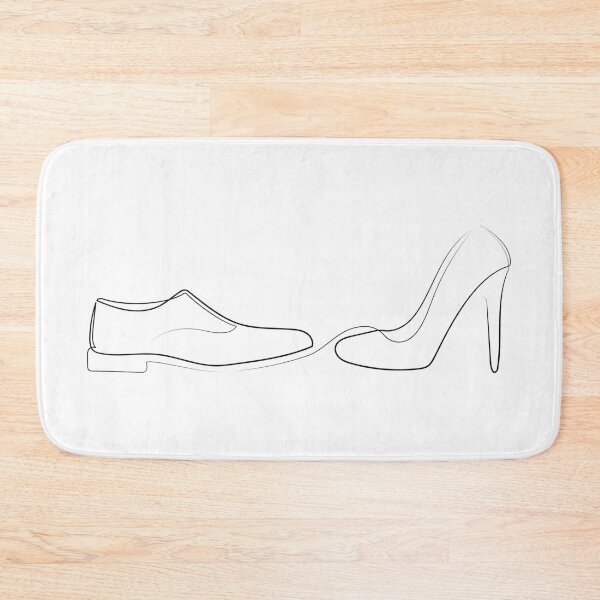 Item preview, Good Shoes Open Good Places | One Line Artist | Minimal Art | One Line Art designed and sold by One-Line-Artist.